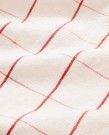LEXINGTON Rutete kjøkkenhåndkle i linblanding hvit/rød thumbnail