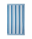 LEXINGTON Strandhåndkle i stripete frotté blå/ hvit thumbnail