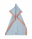 LEXINGTON Stripete kjøkkenhåndkle i linblanding blå/terra thumbnail