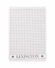 LEXINGTON Kjøkkenhåndkle i økologisk bomullsfrotté hvit/svart thumbnail