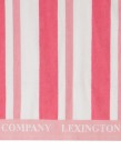 LEXINGTON Strandhåndkle i stripete frotté rosa/ hvit thumbnail