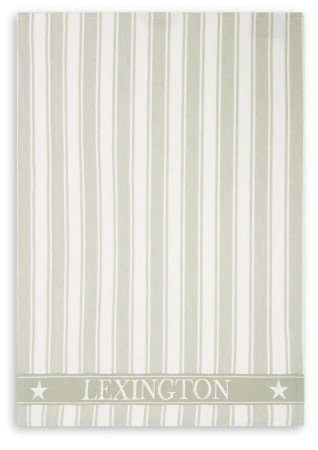 LEXINGTON Stripet Kjøkkenhåndkle grønn/hvit