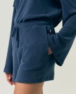 LEXINGTON Shorts i bomullsfrotté, marineblå thumbnail