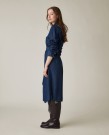 LEXINGTON Skjortekjole i lyocell – Mørk denimblå thumbnail