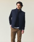 LEXINGTON Klasisk Vattert Vest – Mørkeblå thumbnail
