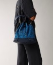 LEXINGTON Lafayette Signature Print Denim Bucket Bag thumbnail