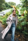 ICHI Gaziva lang kåpe – Desert Taupe Melange thumbnail