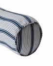 LEXINGTON Stripete rund tvillpute blå/ hvit 55x20 cm thumbnail