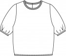 ICHI Kamara SS – Strikket Topp, Grå thumbnail