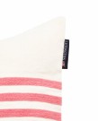 LEXINGTON Brodert stripete putetrekk i linblanding, rosa striper thumbnail