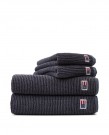 LEXINGTON Original Håndkle Steel Blue/Dk Gray Striped 100x150cm thumbnail