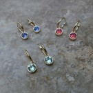 A&C Oslo Øreringer Chrysolite Crystal Hoops  thumbnail