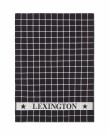 LEXINGTON Kjøkkenhåndkle i økologisk bomullsfrotté – Black/White, 50x70cm thumbnail