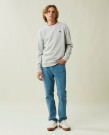 LEXINGTON Matteo collegegenser i økologisk bomull med rund hals thumbnail