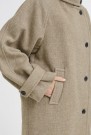 ICHI Gaziva lang kåpe – Desert Taupe Melange thumbnail