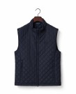 LEXINGTON Klasisk Vattert Vest – Mørkeblå thumbnail