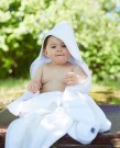 LEXINGTON Baby Badehåndkle Hvit/Grå thumbnail