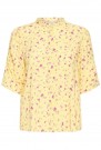 ICHI Vera – bluse, gul med blomster thumbnail