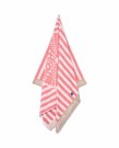 LEXINGTON Velour Strandhåndkle Beige/Hvit/Rosa 100x180cm thumbnail
