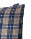 LEXINGTON Rutete flanellputevar i denimblå/beige thumbnail