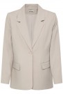 ICHI Fava Blazer Lang, Grå melert thumbnail