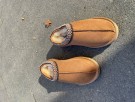LUNE 101 Clogs i semsket skinn med ullfôr - Chestnut thumbnail