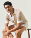 LEXINGTON Riviera Poloskjorte, Lys Beige thumbnail