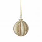 LENE BJERRE Nomilia julekule 8 cm – Offwhite / Lys brun thumbnail