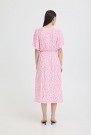 ICHI Vera – kjole, Rosa med blomster thumbnail