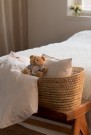 LEXINGTON Icons dynetrekk pinpoint baby beige/hvit 100x130cm thumbnail