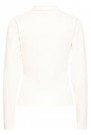 ICHI PACIFIC Langermet Ribbet Piqueskjorte, Off White thumbnail