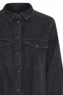 ICHI Denimskjortekjole Vasket Sort Denim thumbnail