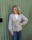 RÊVE Caroline Wrap Cardigan –  Walnut i ull og mohair thumbnail