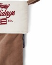 LEXINGTON Julestrømpe Økologisk Bomull Happy Holidays Beige/Hvit thumbnail