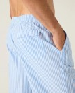 LEXINGTON Pyjamasbukse – Økologisk bomull blå/hvit stripet thumbnail