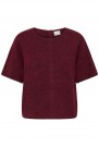 ICHI Kamara SS – Strikket Topp, Burgunder thumbnail
