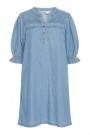 ICHI Ancey Denim Kjole – Light Blue thumbnail
