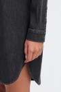 ICHI Denimskjortekjole Vasket Sort Denim thumbnail
