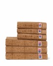 LEXINGTON Velourhåndkle med ornamentmønster – Fudge 50x70cm thumbnail