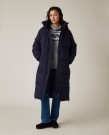 LEXINGTON Lang dunparkas – mørk blå thumbnail