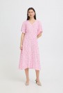 ICHI Vera – kjole, Rosa med blomster thumbnail