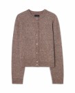 LEXINGTON – Finstrikket cardigan i merinoullblanding – Beige thumbnail