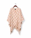LEXINGTON Rutete ullponcho, beige thumbnail