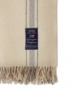 LEXINGTON Stripet Ullpledd OffWhite/Grå thumbnail