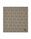 LEXINGTON Jacquardvevd bomullsserviett med ornament – Beige/Dark Olive 50x50 cm thumbnail
