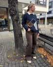 MASSIMO Brun jeans med vide ben thumbnail