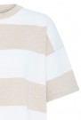 ICHI Luls Loose T-skjorte – Beige striper thumbnail