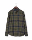 LEXINGTON Casual rutet flanellskjorte, grønn multi-check thumbnail