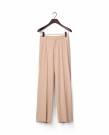 LEXINGTON Lys beige skreddersydde vide bukser thumbnail