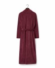 LEXINGTON Aubrey morgenkåpe, bomullsvelur burgunder thumbnail